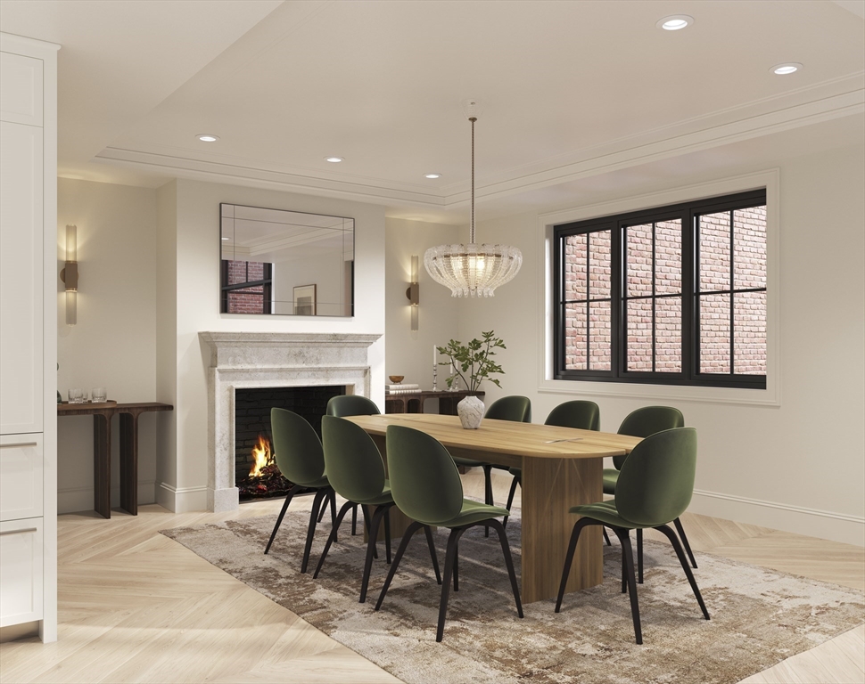 397 Commonwealth Avenue, Unit PH Boston, MA 02215 - Photo 6 of 8 a dining room with furniture and window