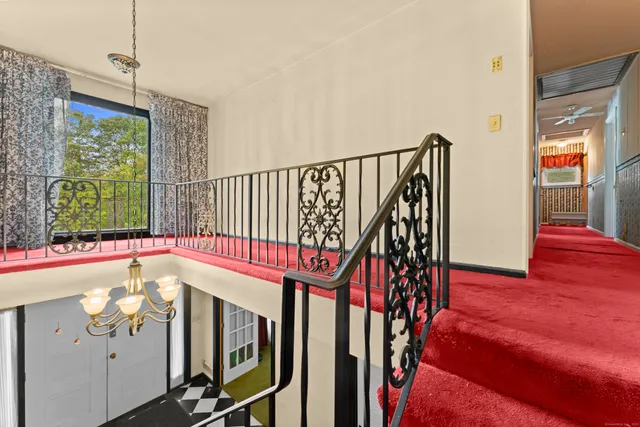 a view of an entryway with hardwood