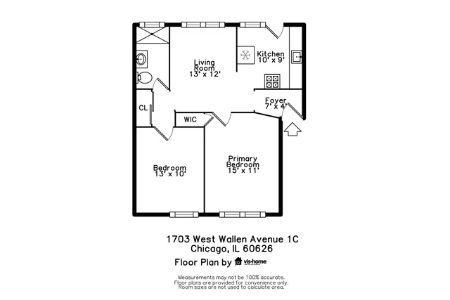 $135,000 | 1703 West Wallen Avenue, Unit 1C, Chicago, IL 60626