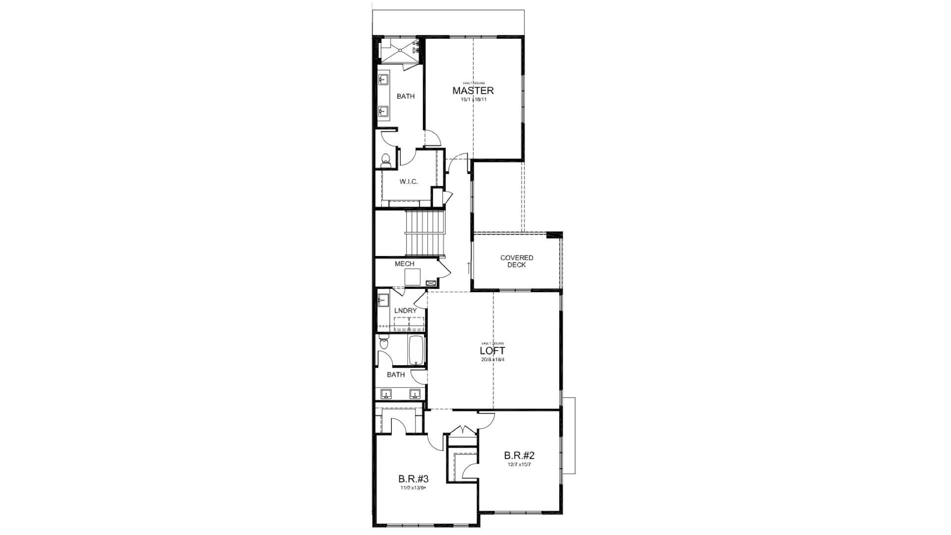 1172 Northwest Skyline Ranch Road, Unit LOT 127 Bend, OR 97703 - Photo 60 of 60 Upper Floor Plan