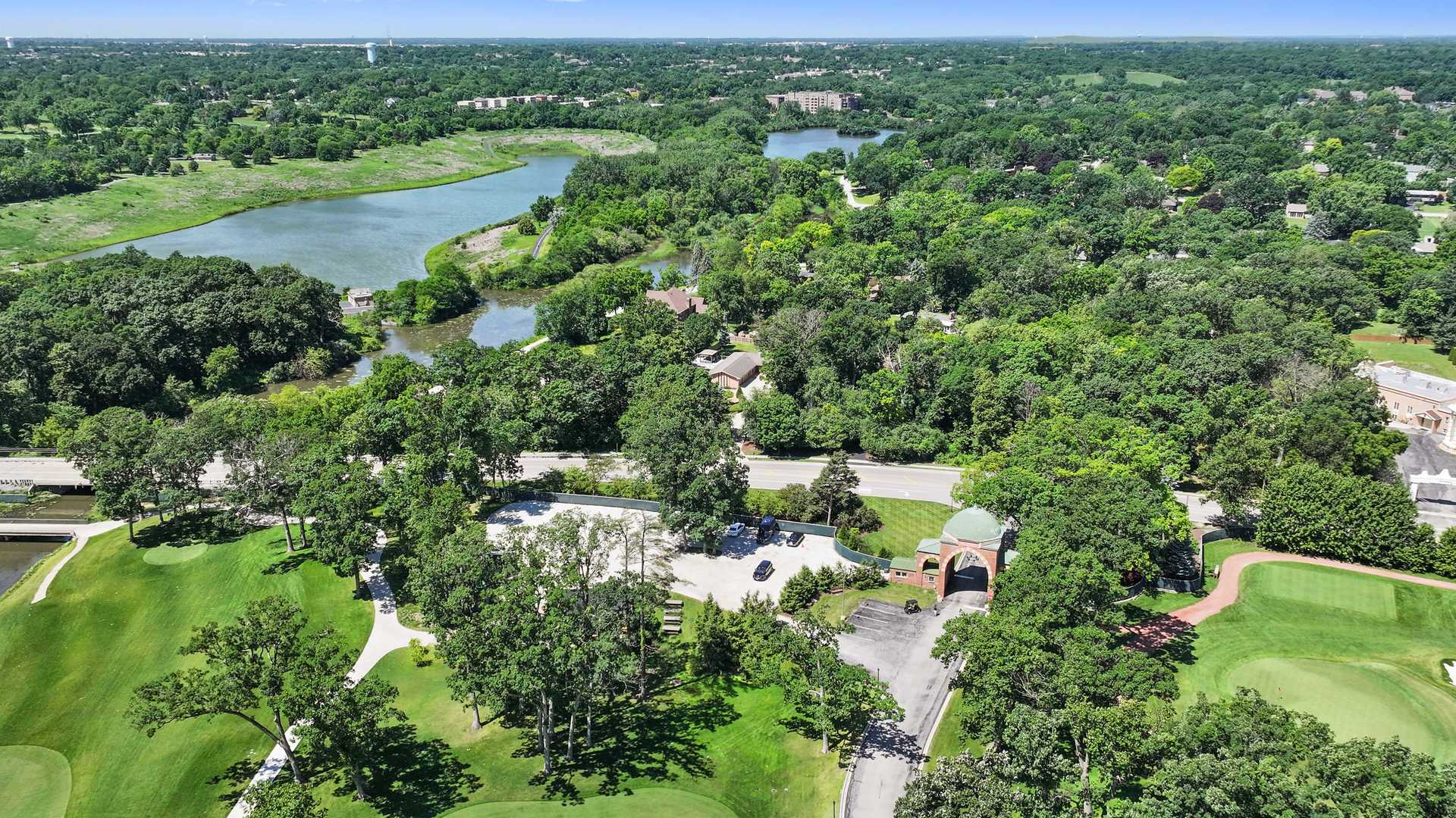 5N750 Medinah Road Medinah, IL 60157 - Photo 51 of 53 an aerial view of residential houses with outdoor space and trees all around