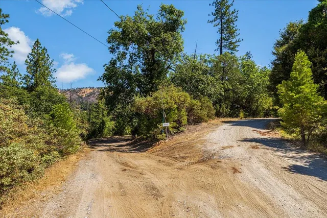 a view of a house with a tree in the background