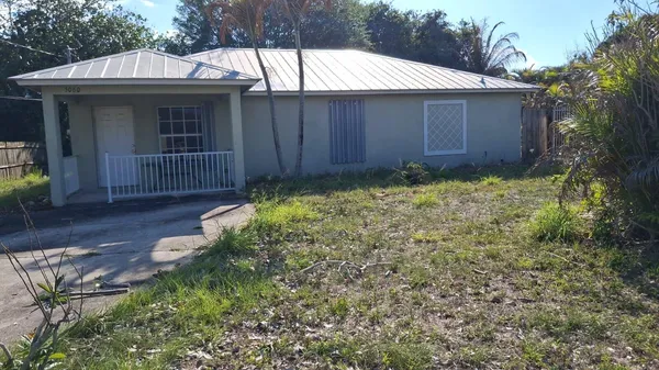 a backyard of a house