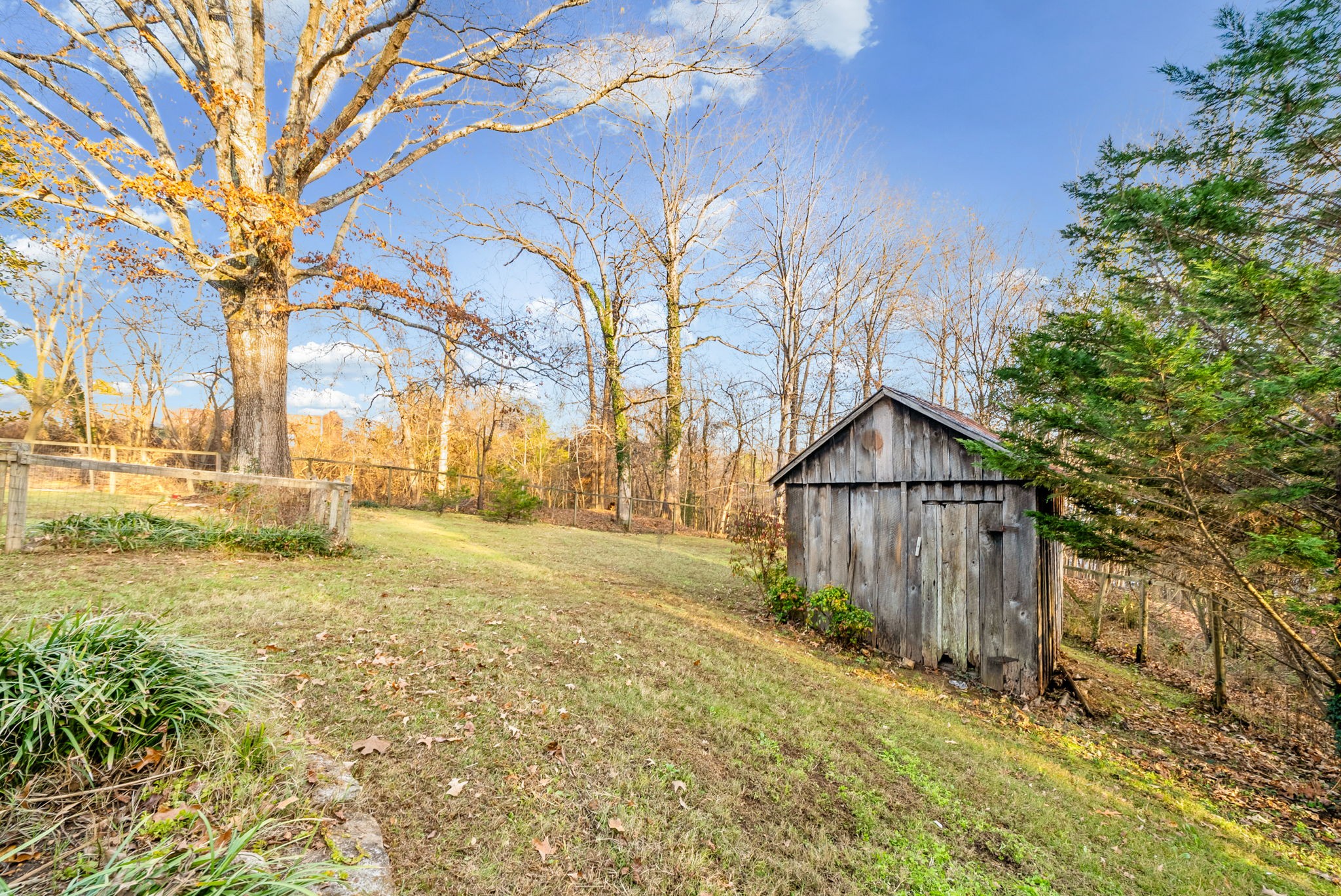 106 Cedar Street Dover, TN 37058 - Photo 26 of 32 a view of a yard with wooden fence