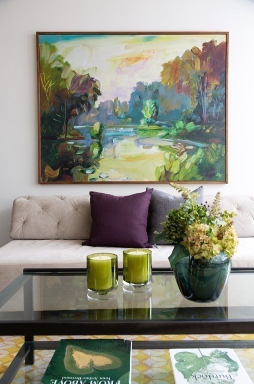 122 Clark Road Brookline, MA 02445 - Photo 17 of 40 a living room with furniture and a potted plant