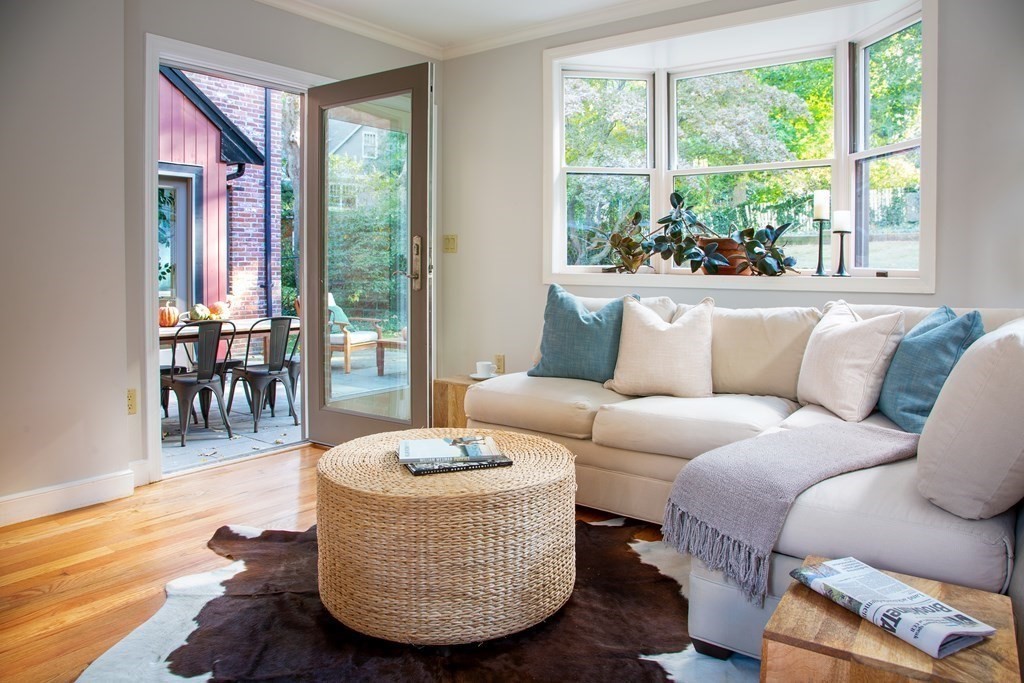 122 Clark Road Brookline, MA 02445 - Photo 4 of 40 a living room with furniture and a large window