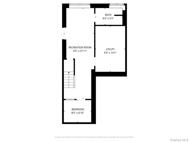 a view of a hallway with staircase