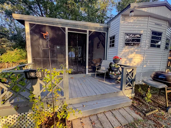 a view of outdoor seating space