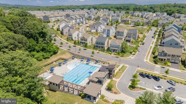 a view of a lake with a yard