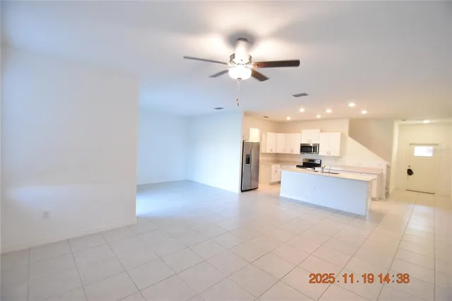 a view of an empty room