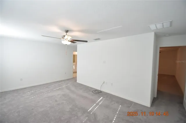 a view of an empty room