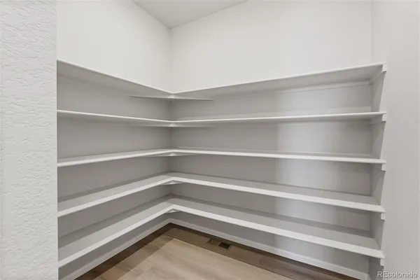 a refrigerator in a room