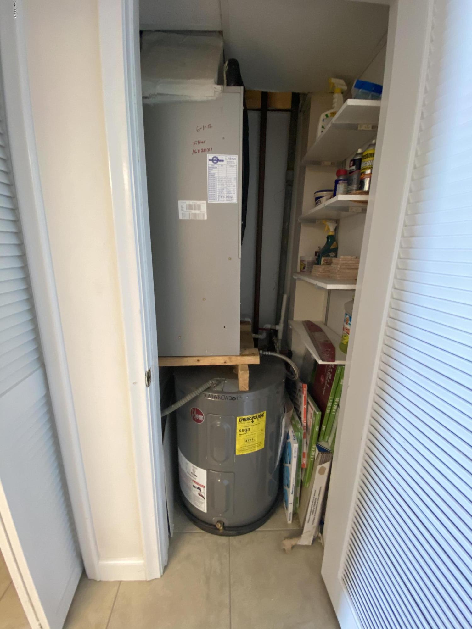 915 Ocean Shore Boulevard, Unit 4030 Ormond Beach, FL 32176 - Photo 21 of 37 Utility Closet