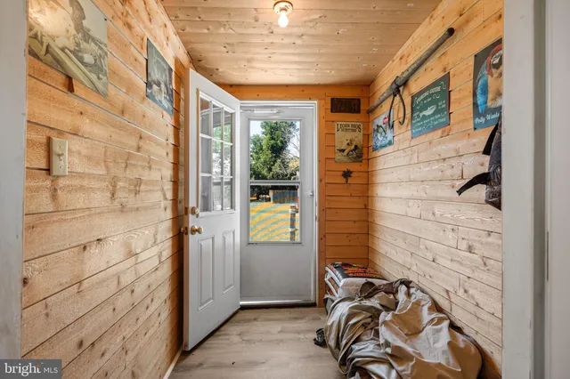 a view of outdoor space deck and kitchen