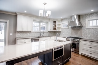 2366 Green Bay Road Highland Park, IL 60035 - Photo 10 of 37 a kitchen with stainless steel appliances granite countertop a sink stove a refrigerator and white cabinets