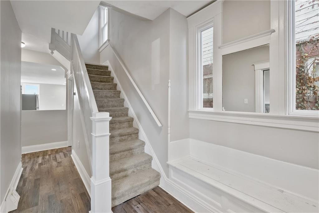 808 Bay Ridge Avenue Pittsburgh, PA 15226 - Photo 12 of 34 a view of staircase with white walls and windows