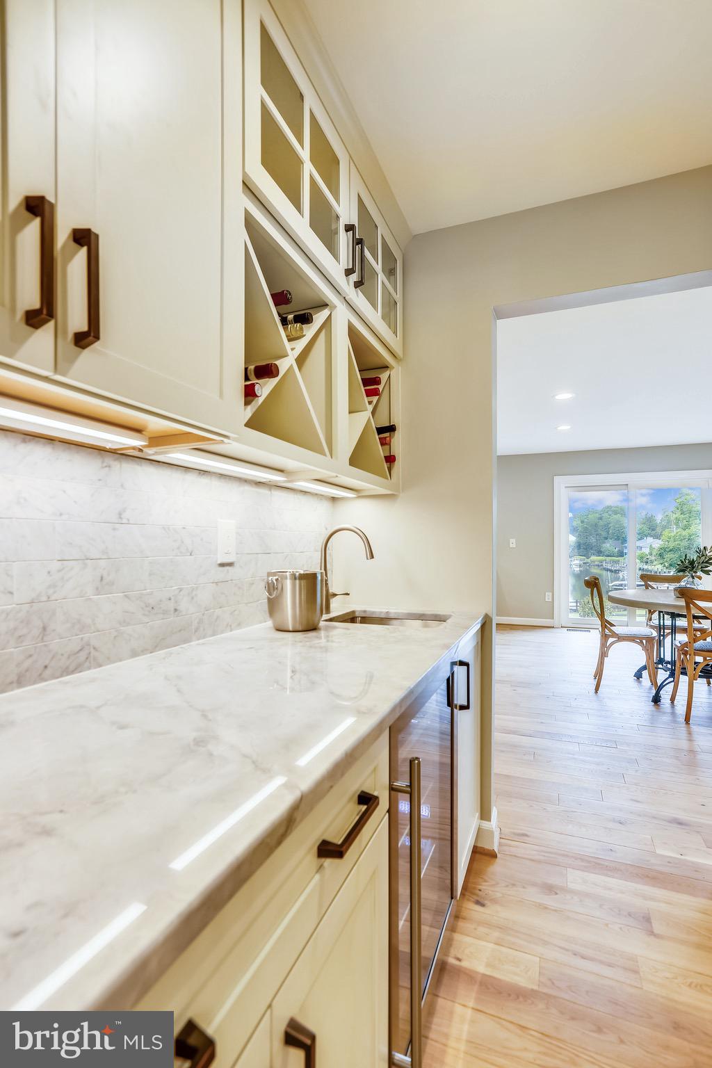 451 Ferry Point Road Annapolis, MD 21403 - Photo 24 of 64 Butlers pantry with wine fridge and storage