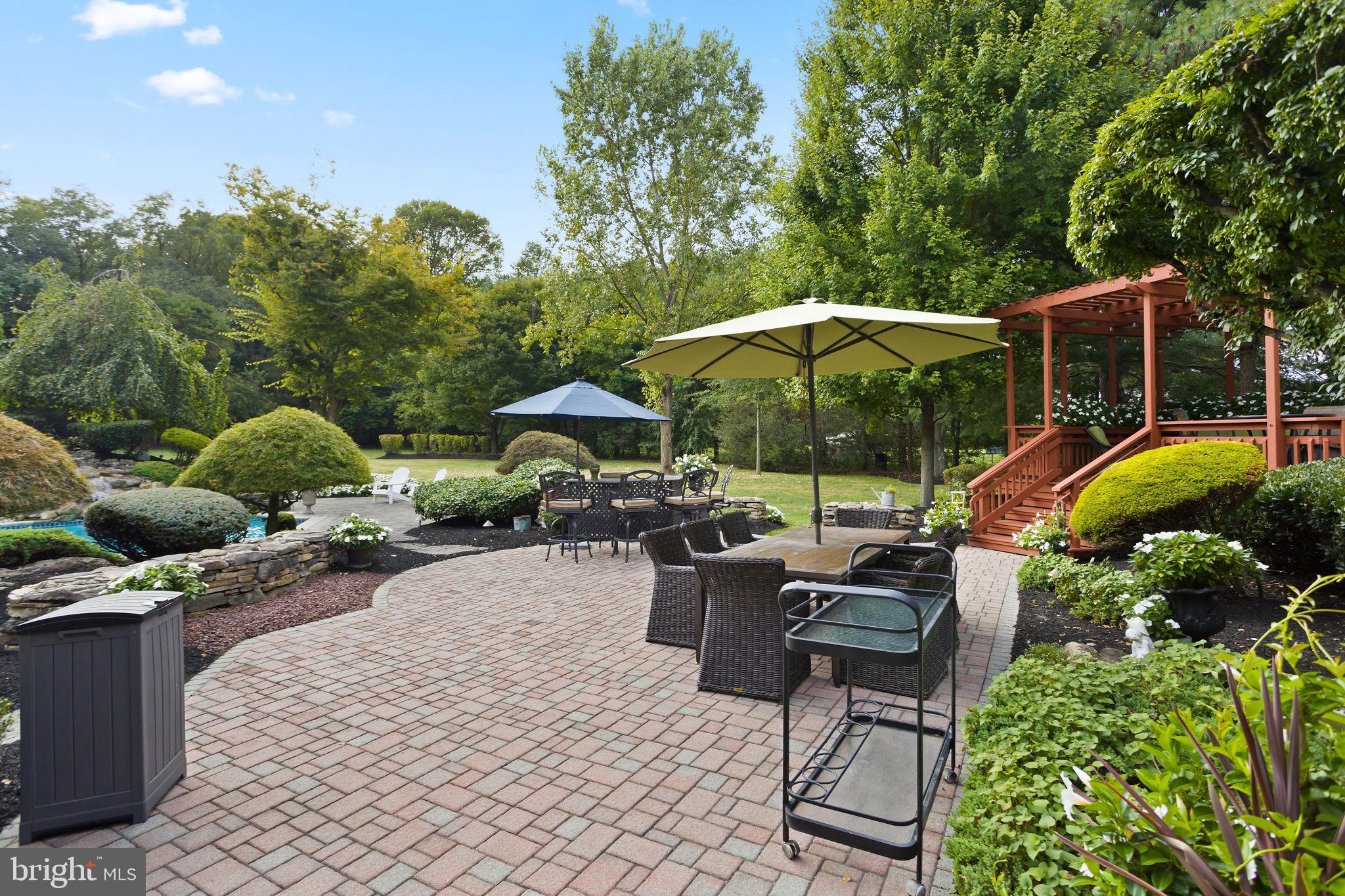 44 Walters Road Robbinsville, NJ 08691 - Photo 59 of 68 a view of a backyard with sitting area and furniture