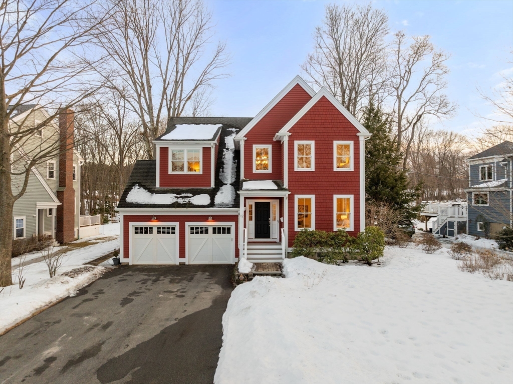 12 Vaille Avenue Lexington, MA 02421 - Photo 32 of 33 a front view of a house with a yard