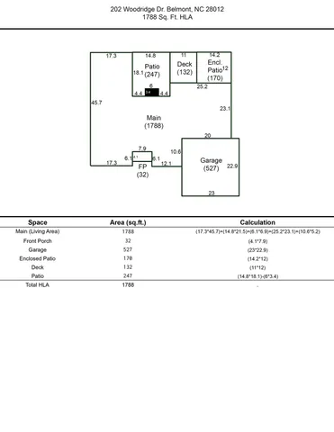 $435,000 | 202 Woodridge Drive, Belmont, NC 28012