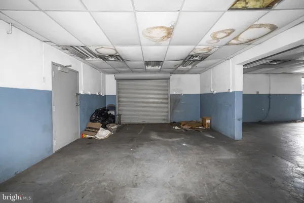 a view of a room with racks