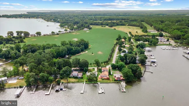 a garden with water view