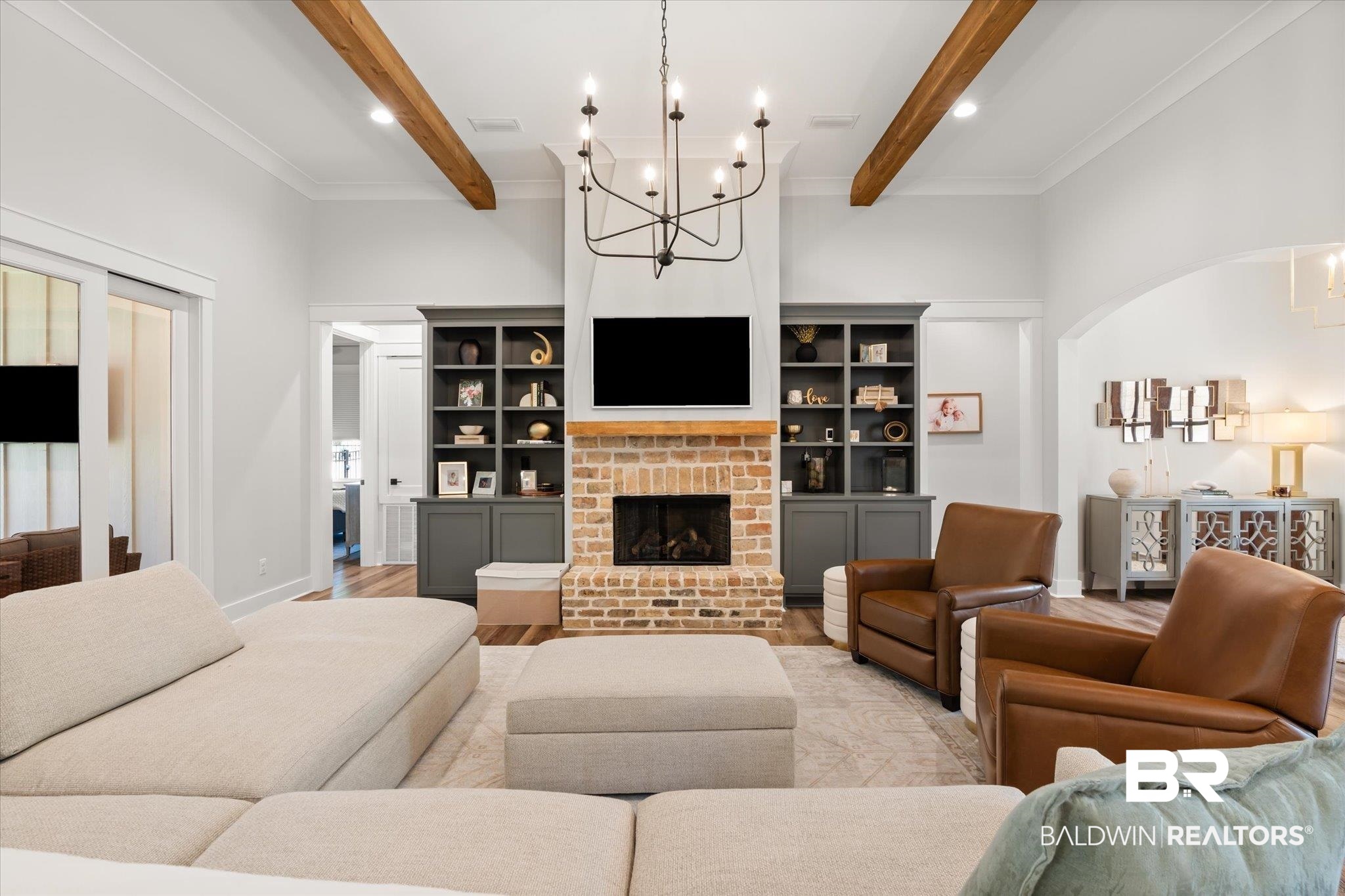 204 Camden Way Fairhope, AL 36532 - Photo 4 of 39 Great Room with Fireplace