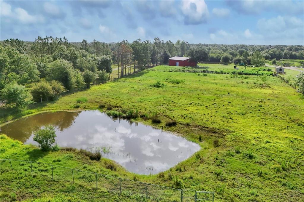 3045 Logue Road Myakka City, FL 34251 - Photo 29 of 31 a backyard of a house with a yard and lake view