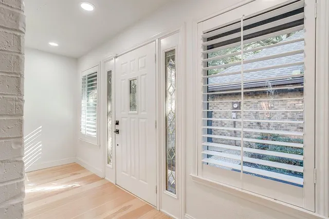 a view of front door