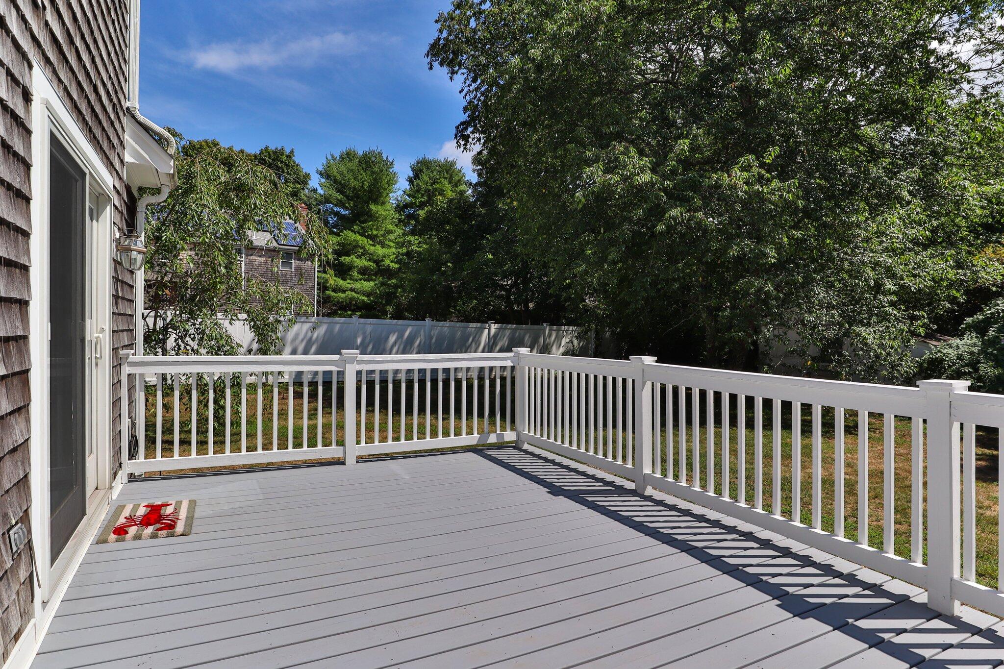 56 Mill Road East Sandwich, MA 02537 - Photo 51 of 63 a view of a wooden roof deck