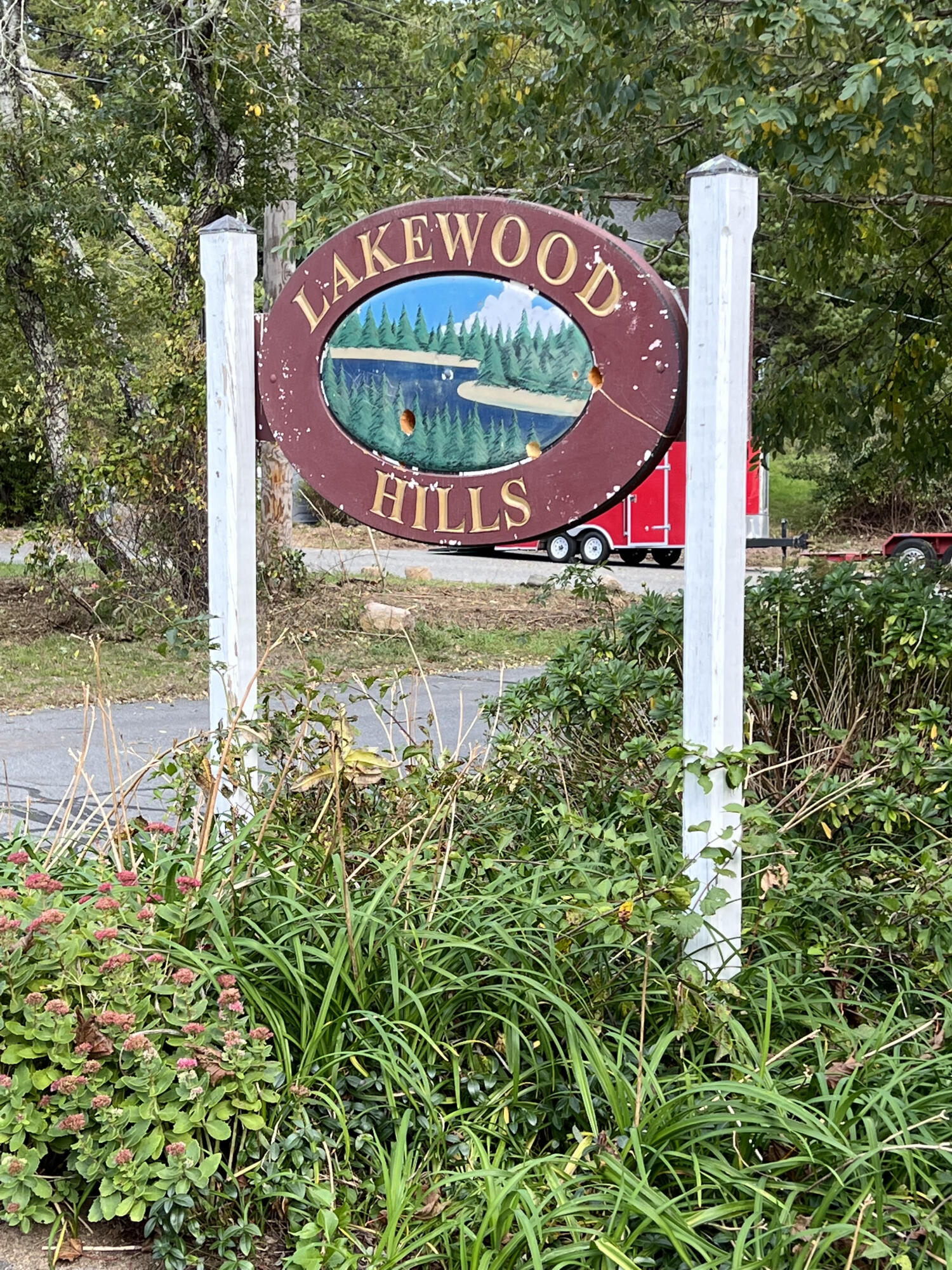 56 Mill Road East Sandwich, MA 02537 - Photo 58 of 63 a sign on the side of the road