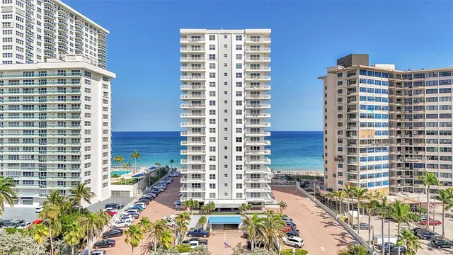 view of a city with tall buildings