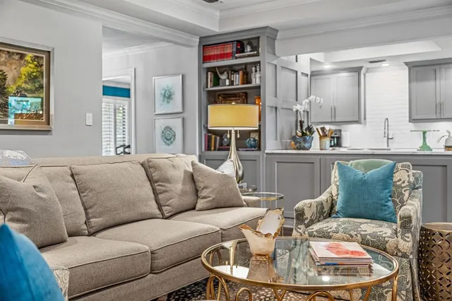 a view of living room with furniture