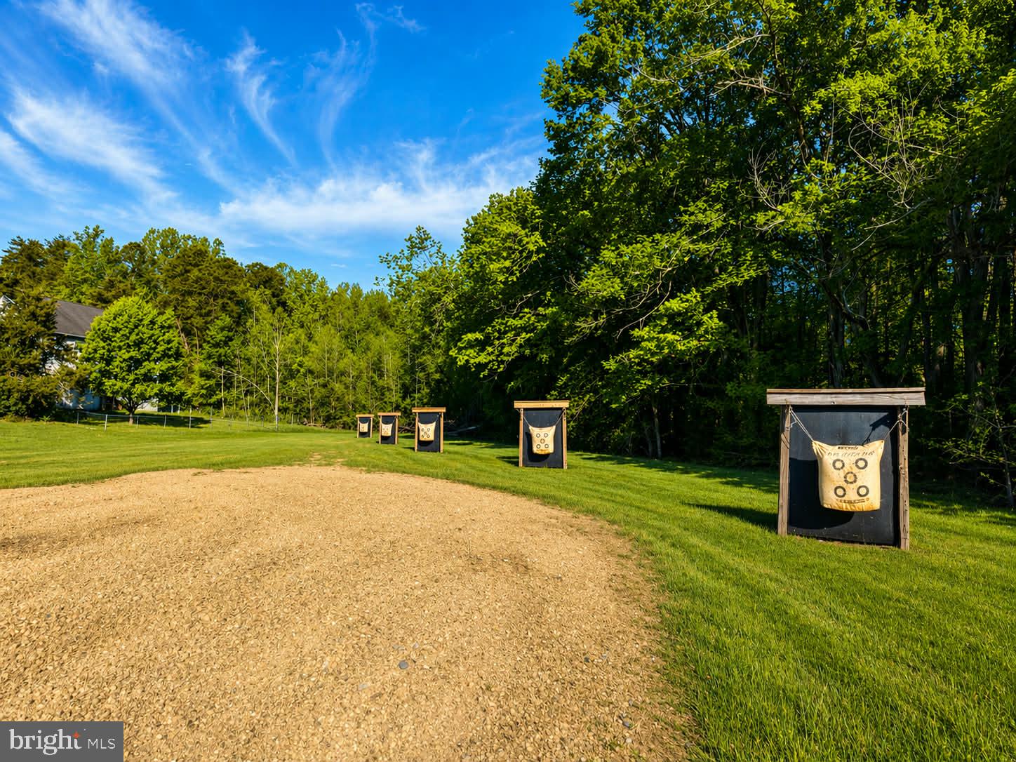 209 Estate Drive Ruther Glen, VA 22546 - Photo 50 of 67 Archery range amidst lush greenery.