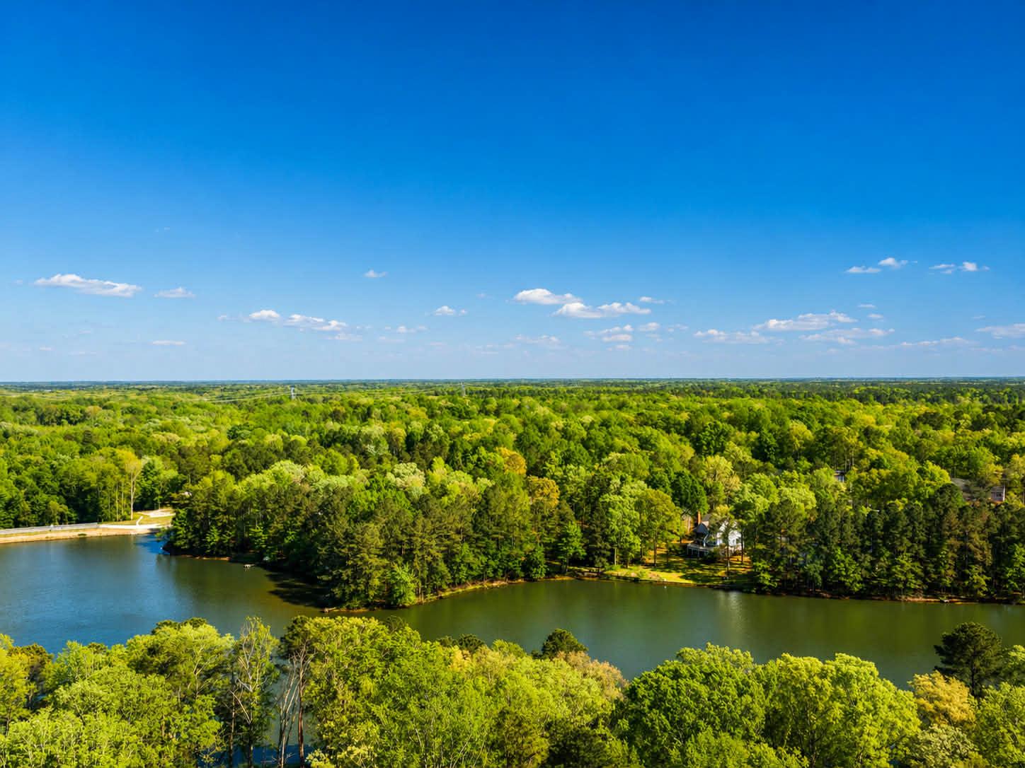 209 Estate Drive Ruther Glen, VA 22546 - Photo 67 of 67 a view of a lake with houses in the back