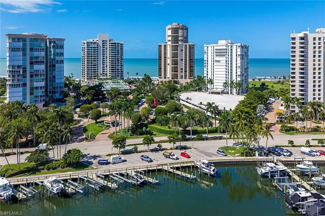 a city view with tall buildings