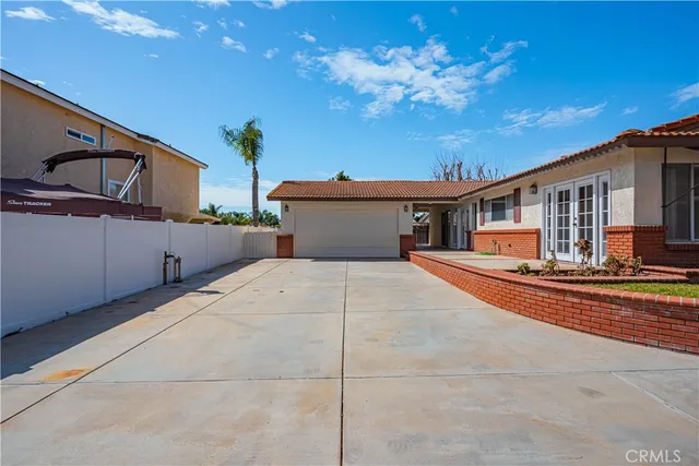 a view of a house with a patio