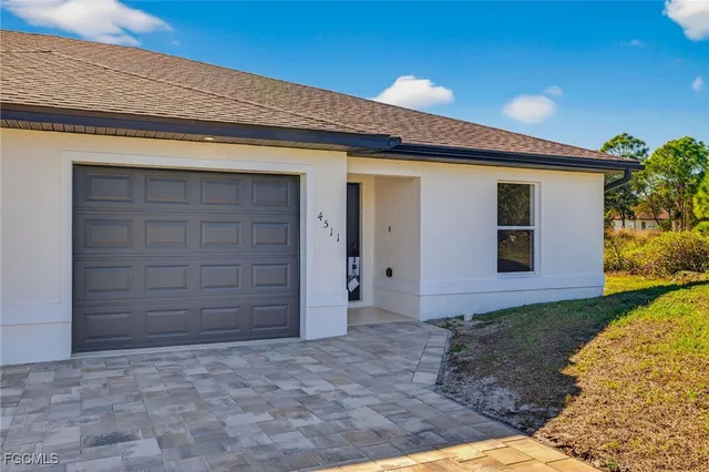 a front view of a house