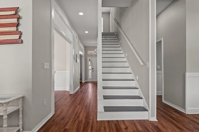 a view of storage and utility room with racks on the wall