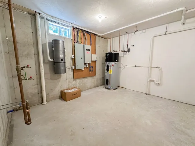 a view of backyard with green space