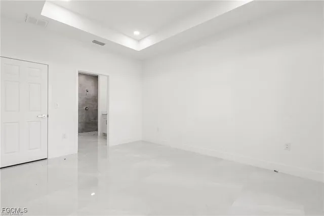 a view of an empty room