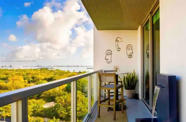 a view of balcony and furniture
