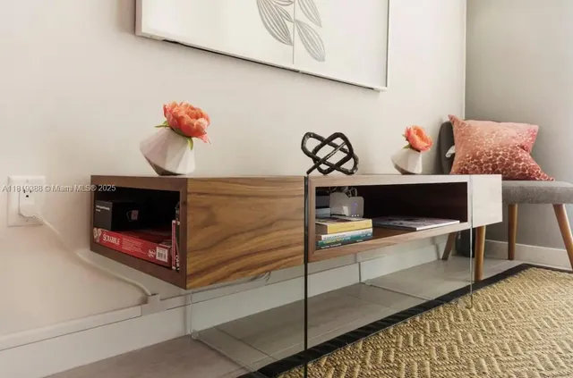 a view of dining table