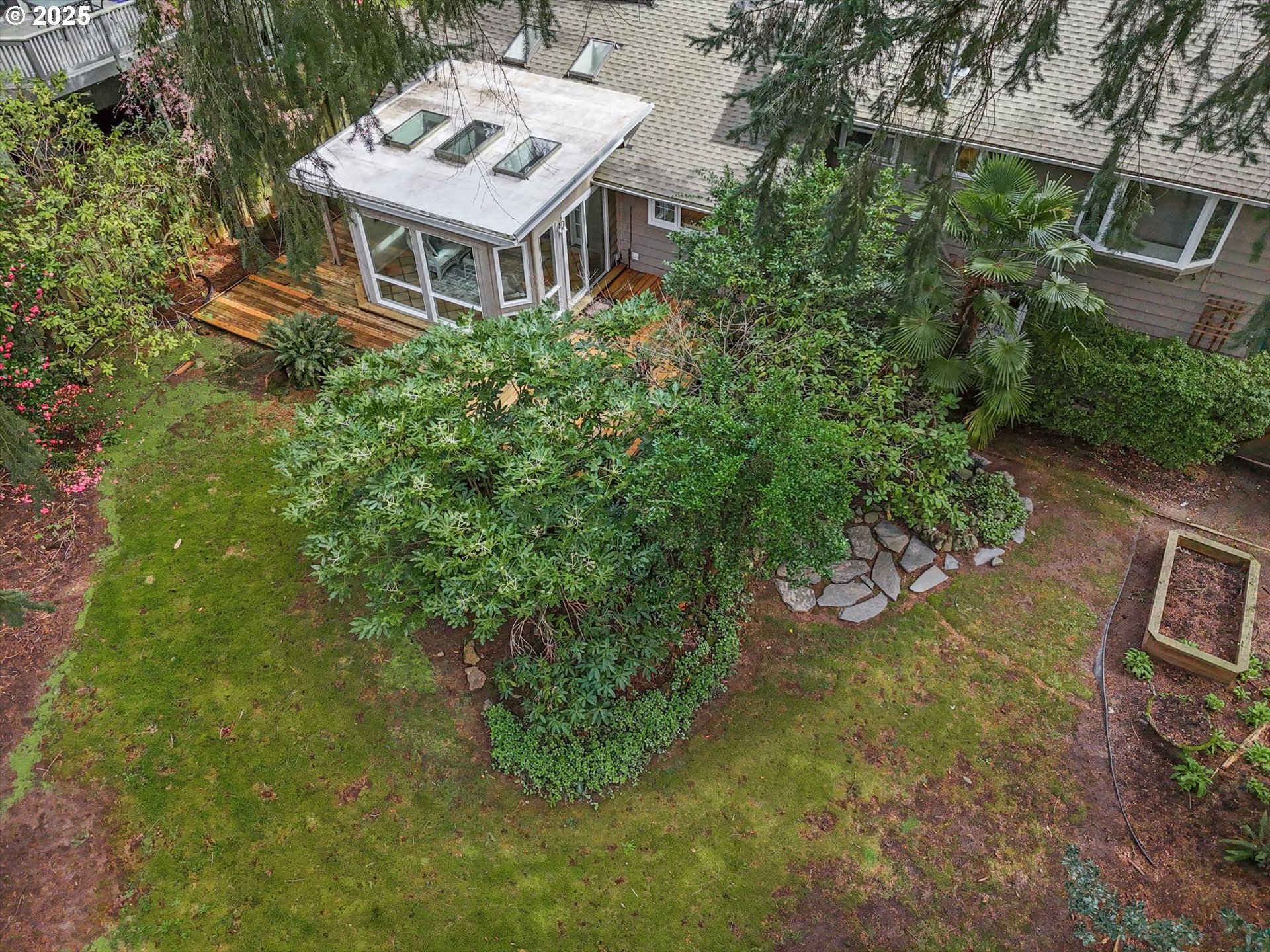 764 10th Street Lake Oswego, OR 97034 - Photo 40 of 41 an aerial view of a house with a yard