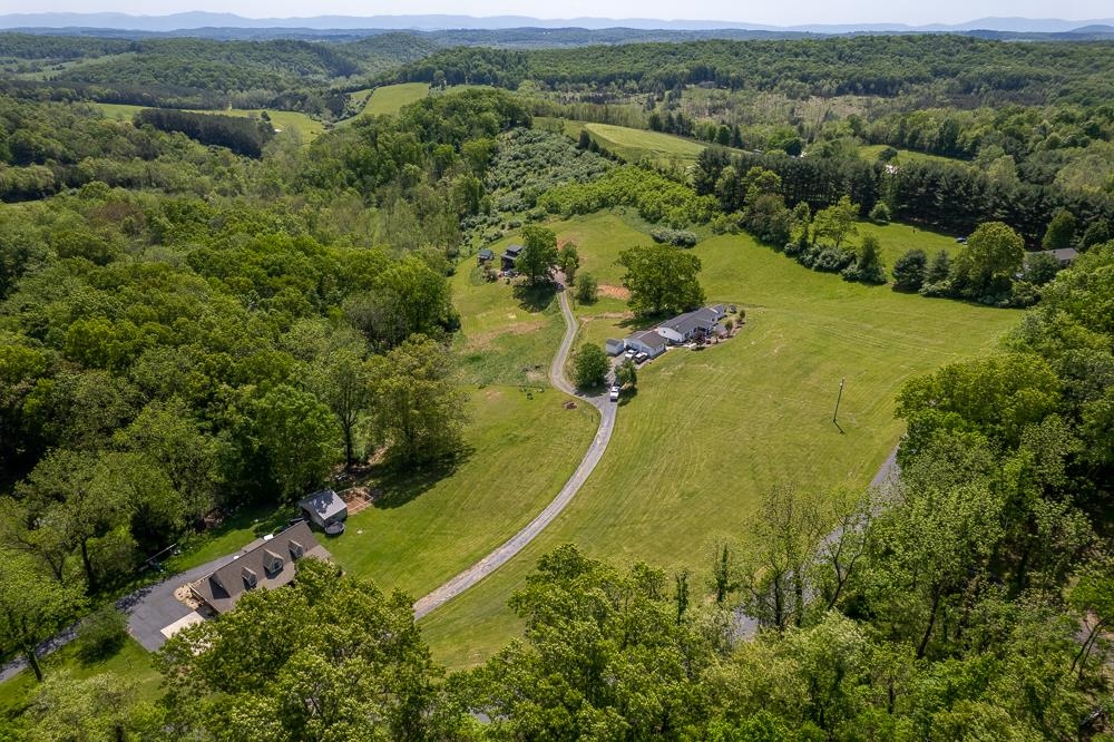 1271 Union Church Road Churchville, VA 24421 - Photo 34 of 46 an aerial view of a residential houses with outdoor space and trees