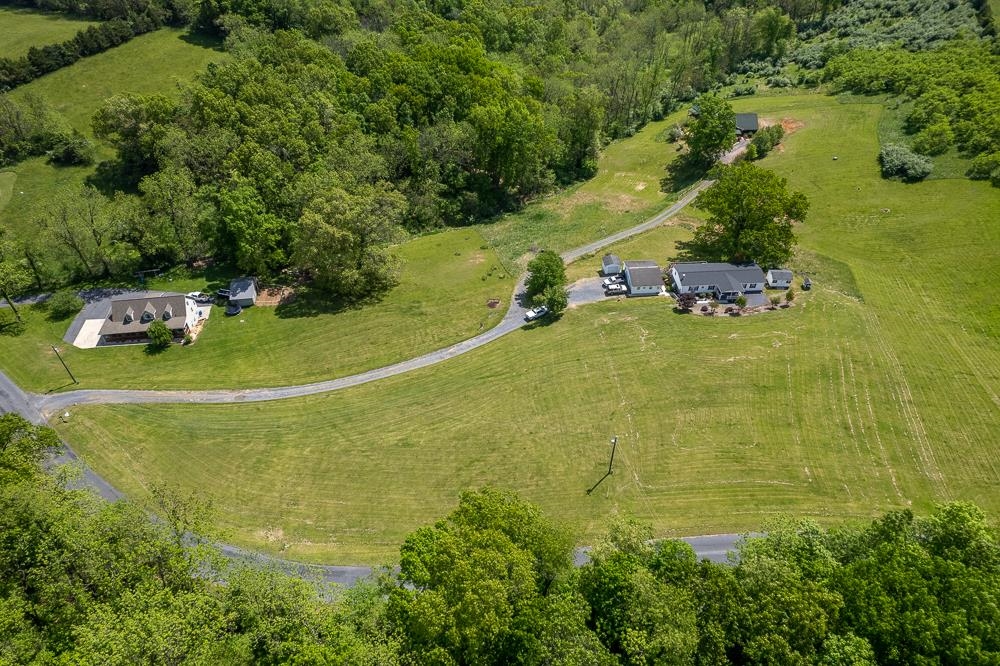 1271 Union Church Road Churchville, VA 24421 - Photo 46 of 46 an aerial view of a residential houses with outdoor space and trees all around