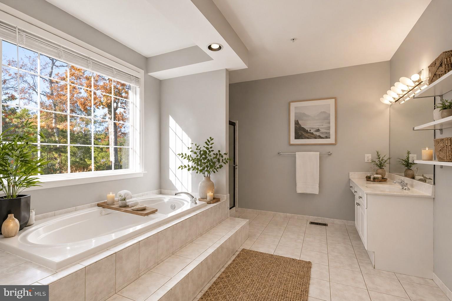 13305 Old Fort Road Fort Washington, MD 20744 - Photo 15 of 41 a bathroom with a sink a tub and a window