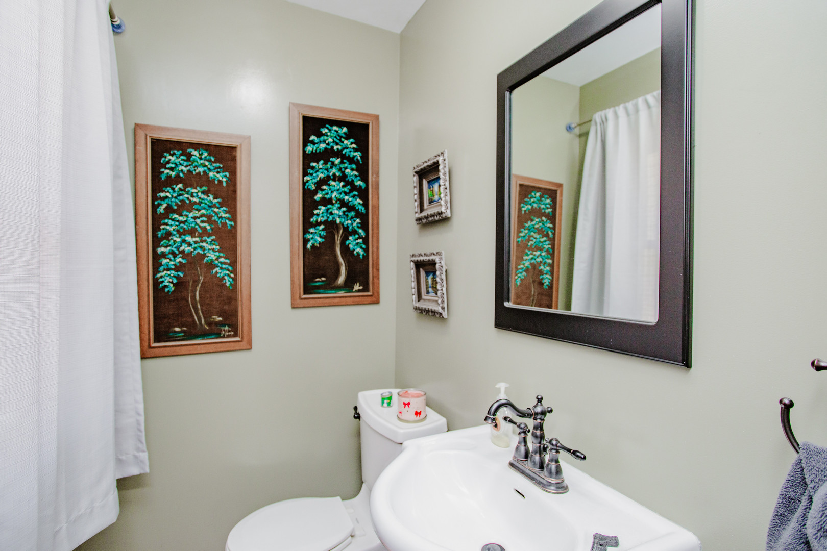 106 Woodcrest Circle Streamwood, IL 60107 - Photo 13 of 29 a bathroom with a sink mirror and toilet