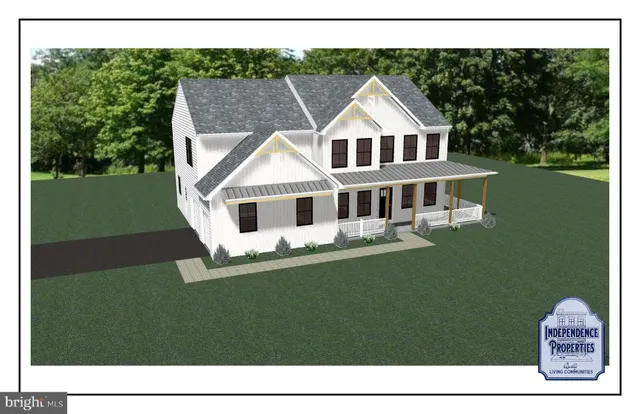 a house view with a garden space