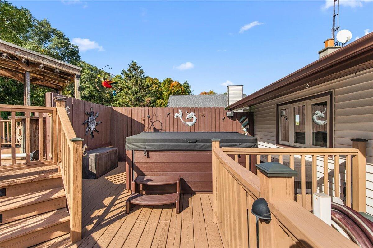 N3029 Ricardo Drive Rubicon, WI 53059 - Photo 48 of 69 DECK WITH HOT TUB